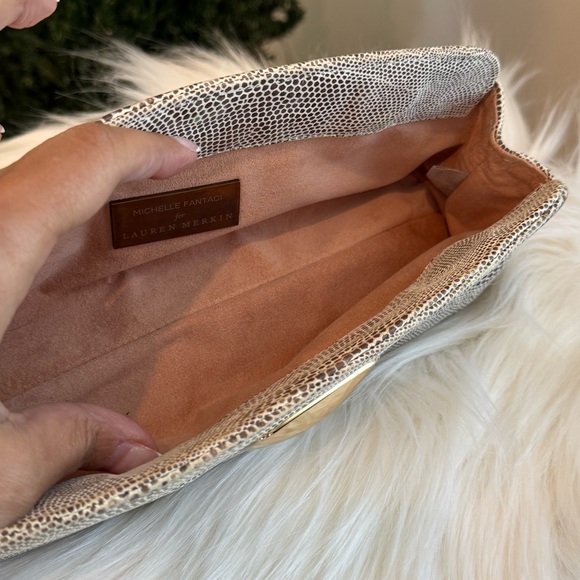 Lauren Merkin Clutch with Gold Accent - Picture 6 of 12